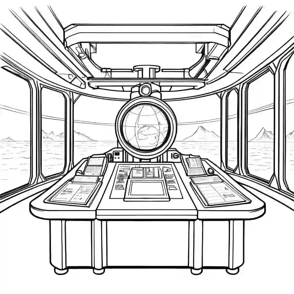 Antarctic Research Station coloring pages